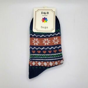 Rabbit hair wool blend capri socks